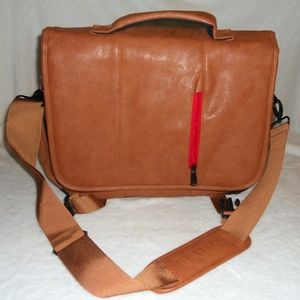 SNUGG PU LEATHER LAPTOP SHOULDER BAG